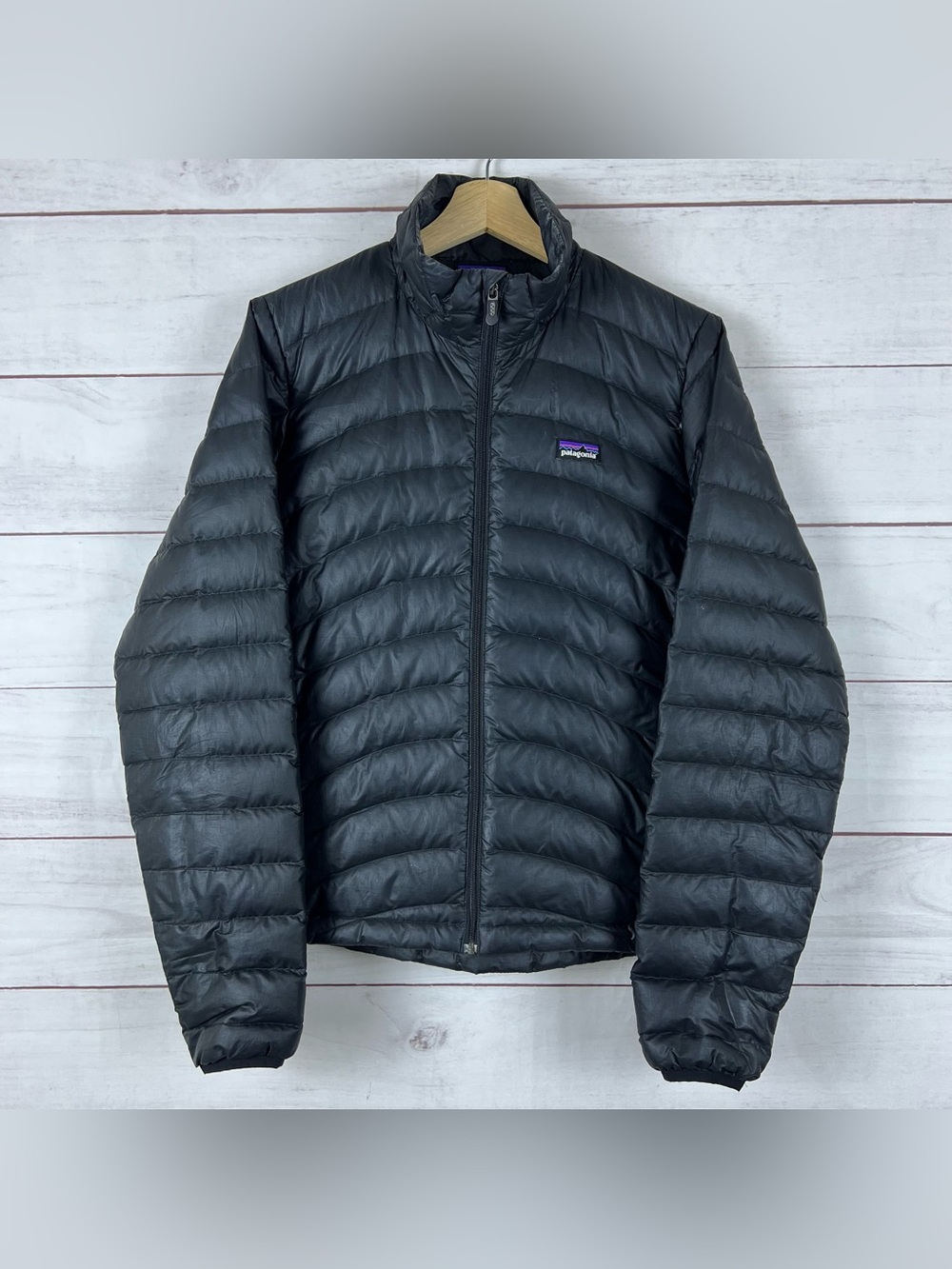 Patagonia Women’s Large Goose Down Full-Zip Black Puffer Jacket